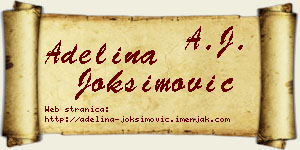 Adelina Joksimović vizit kartica